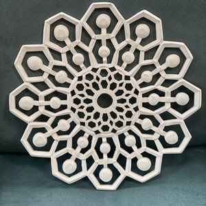 White Medallion Home Decor